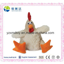 Funny Pet Toy Plush Cock for Dogs with Squeaker